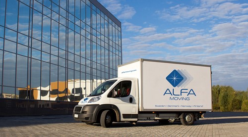 A group of business people from the Nordics discussing relocation services provider.